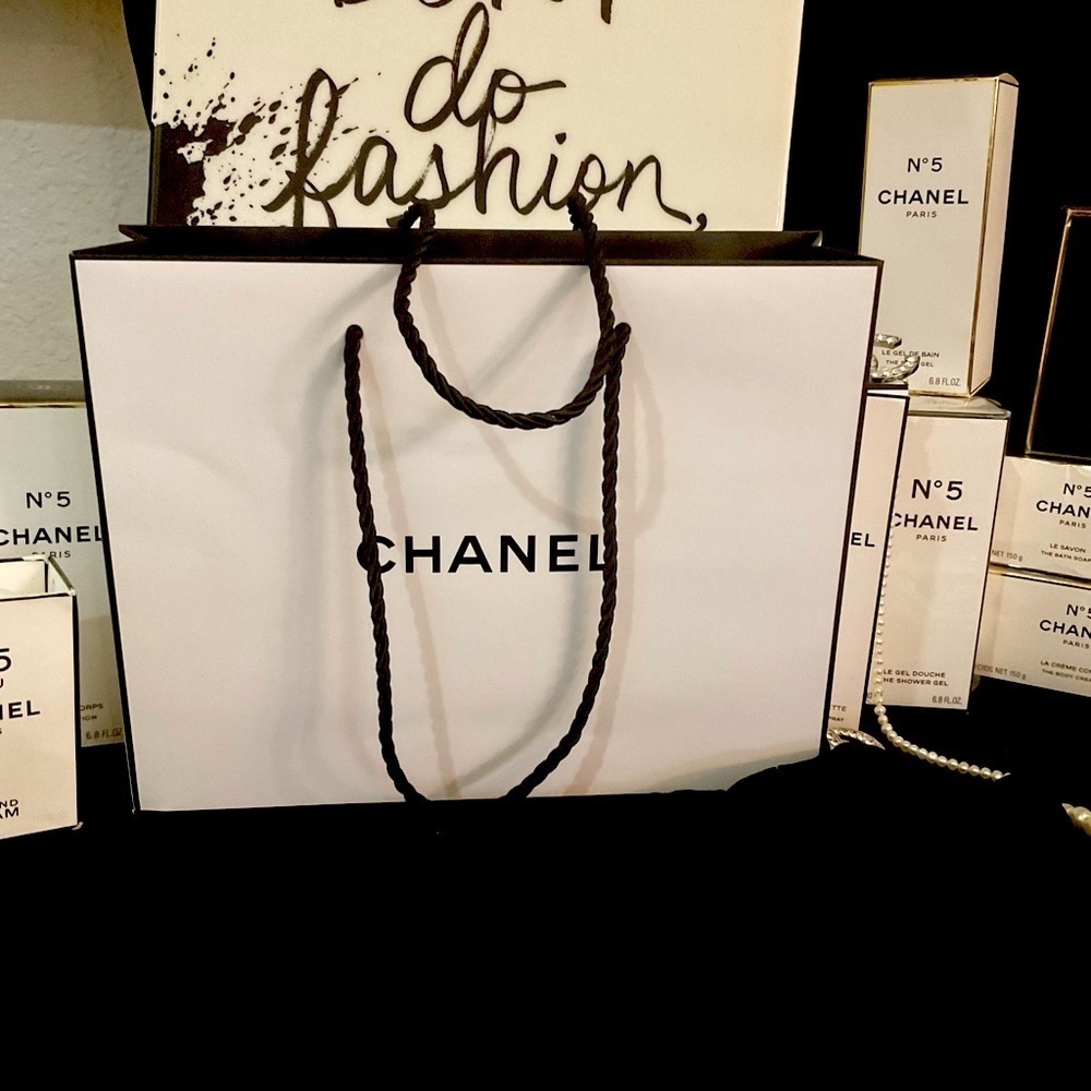 CHANEL Gift bag 7.5”x10”x3”